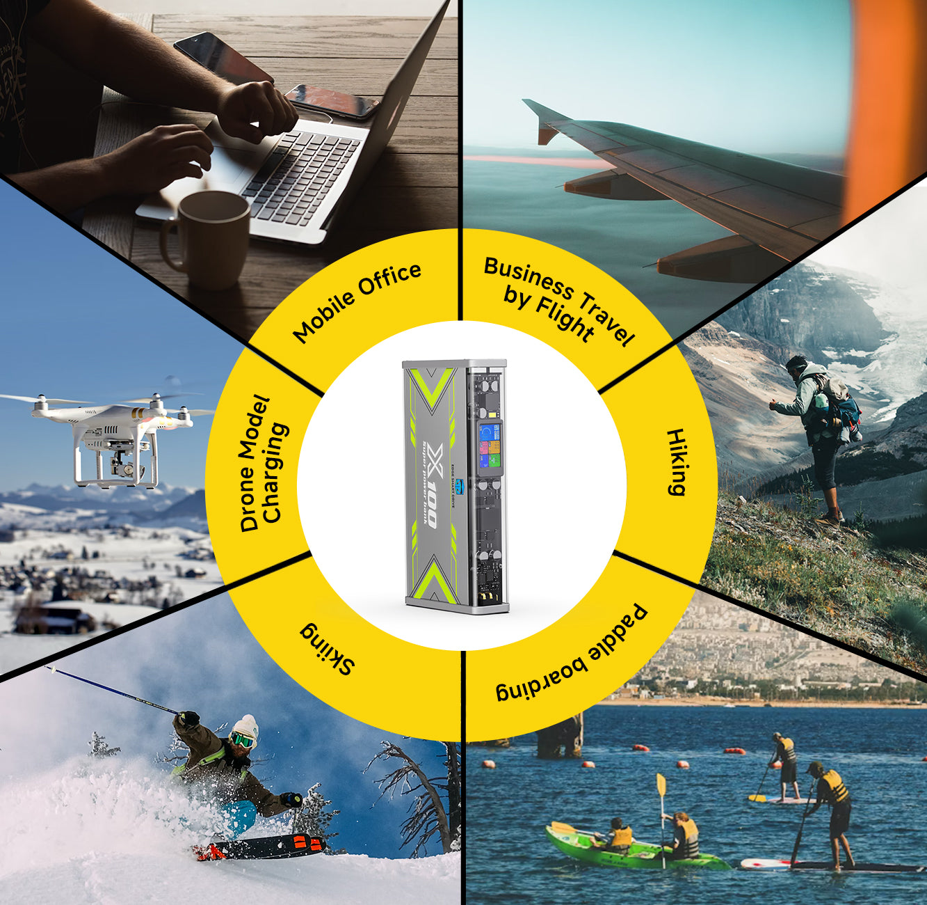 EDGE X100 Power Bank 140W - 97Wh - 19700mAh (27500mAh@3.7V)