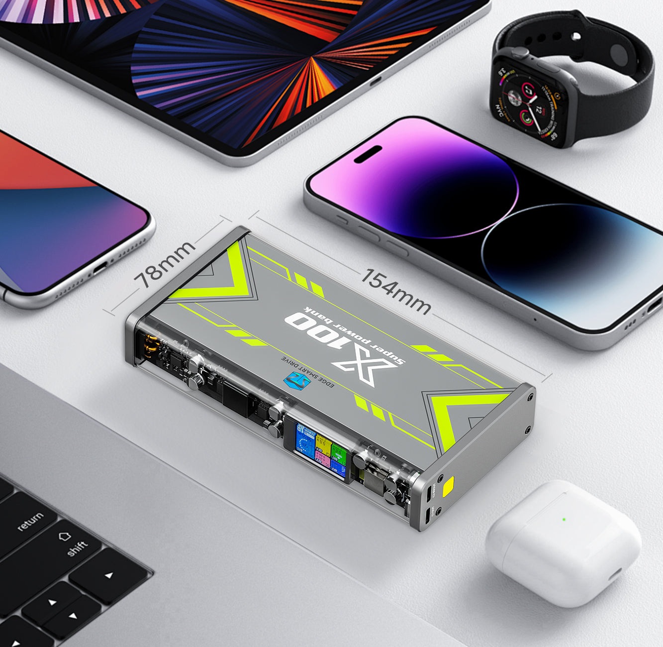 EDGE X100 Power Bank 140W - 97Wh - 19700mAh (27500mAh@3.7V)