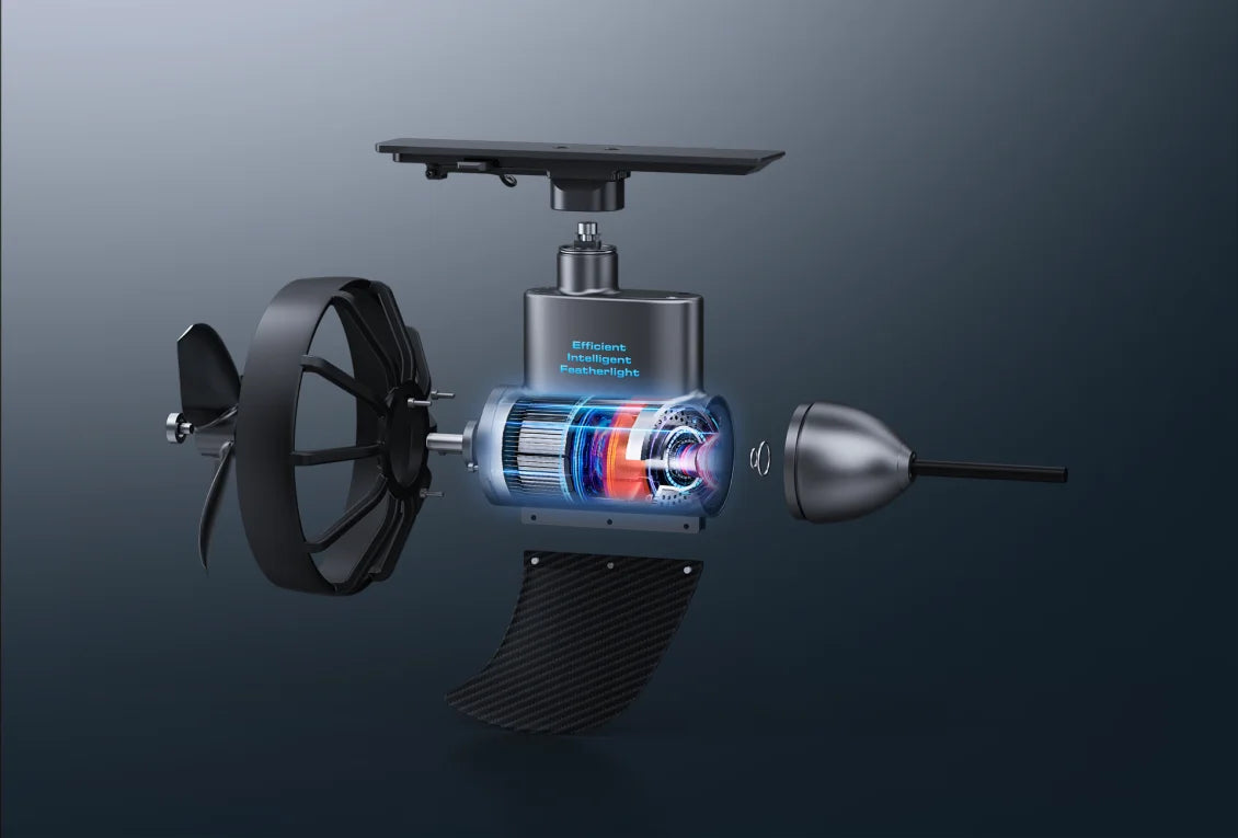 EDGE K4 Finne -  Elektrischer SUP- & Kajak-Antrieb 400W