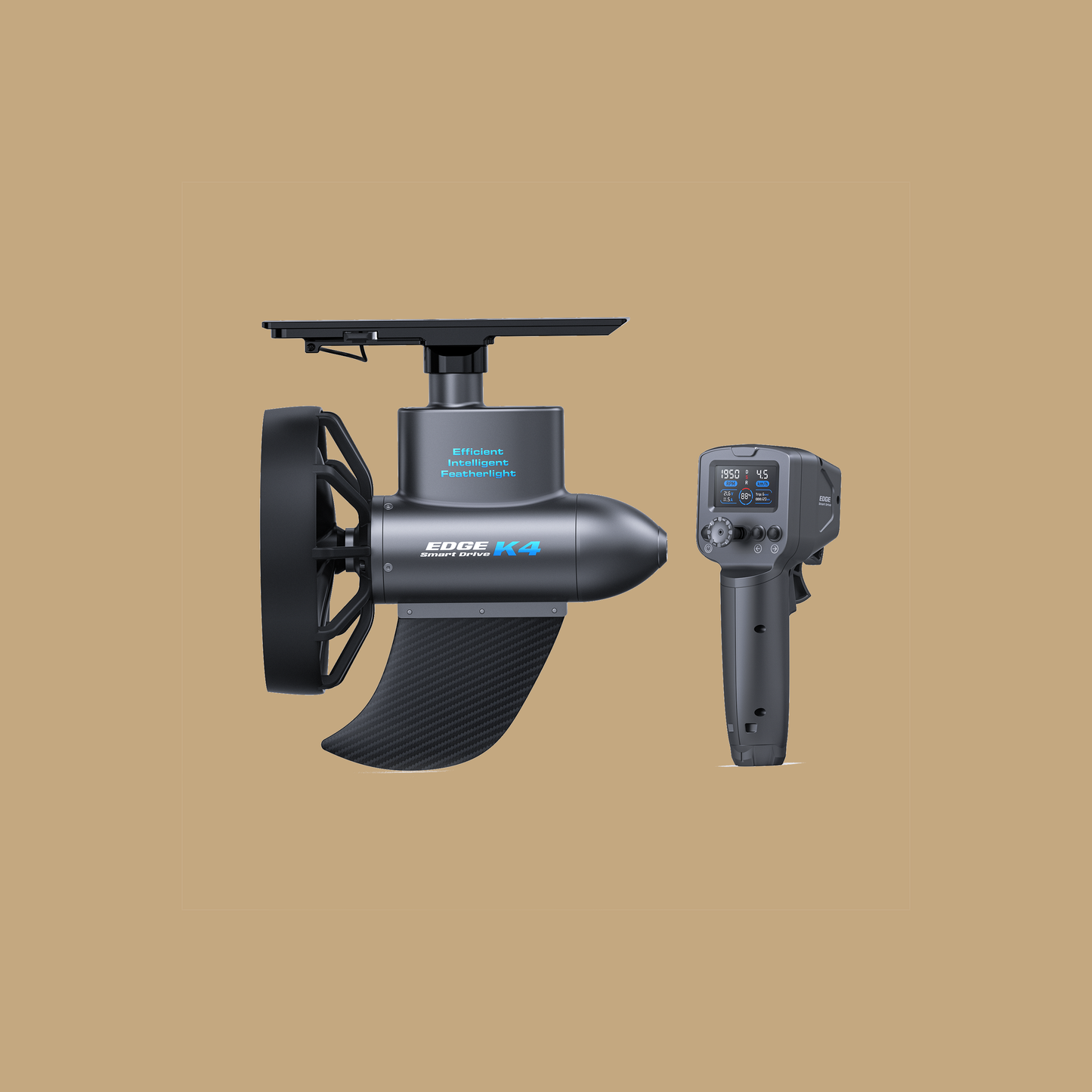 EDGE K4 Finne -  Elektrischer SUP- & Kajak-Antrieb 400W